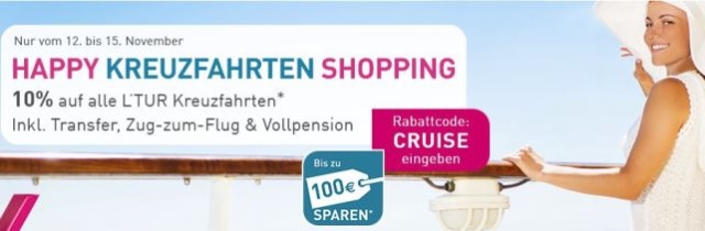 Gutscheincode 10 Rabatt Auf Kreuzfahrten Bei L Tur Sichern