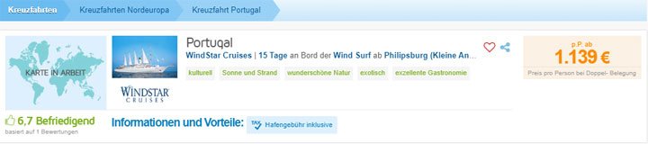 Screenshot: Logitravel.de