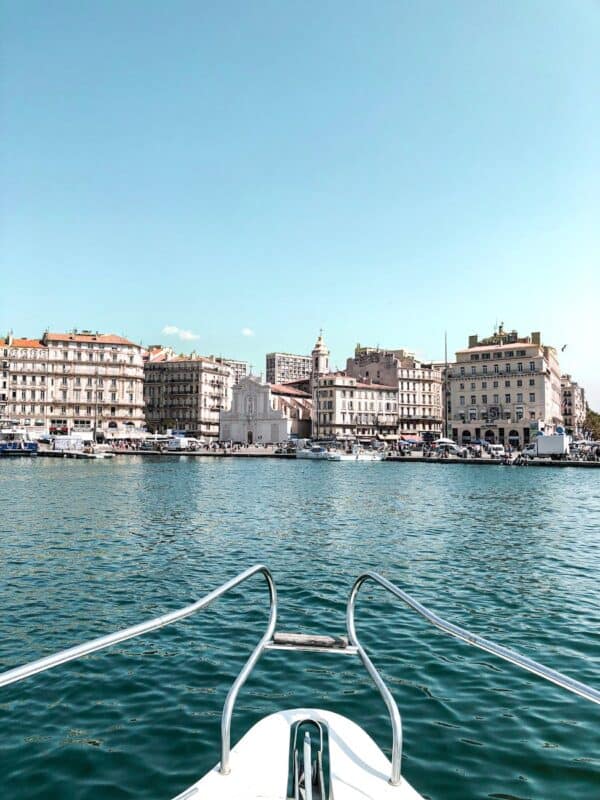 white boat on sea