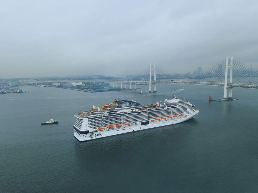 Die MSC Bellissima ist in Yokohama angekommen