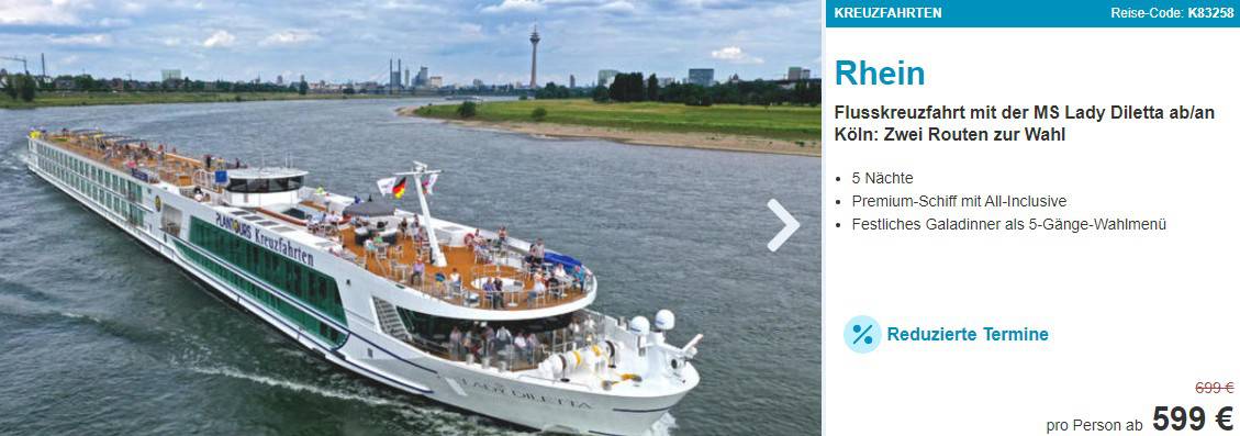 Flusskreuzfahrt Rhein 2023 All Inclusive