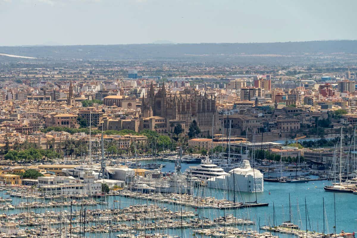 scenic view of palma de mallorca skyline