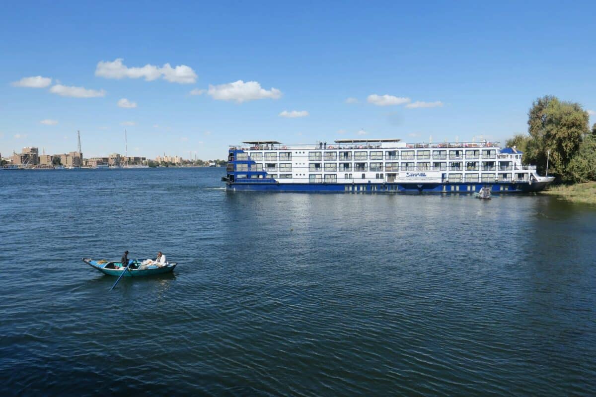 ferry on nile river
