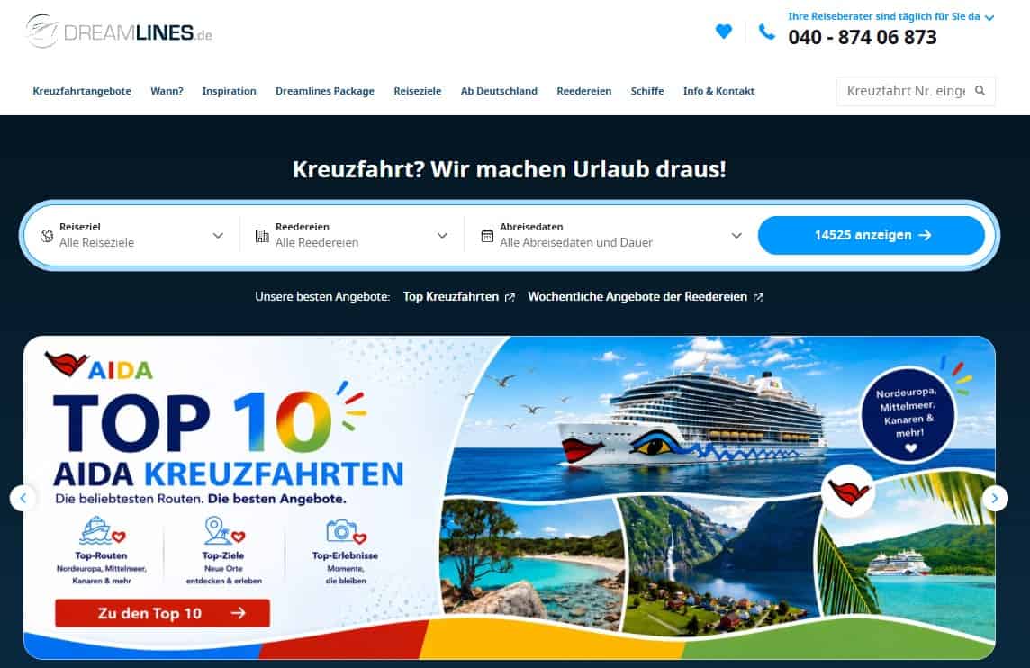 Dreamlines Kreuzfahrten – Erfahrungen, Angebote & Gutscheine image