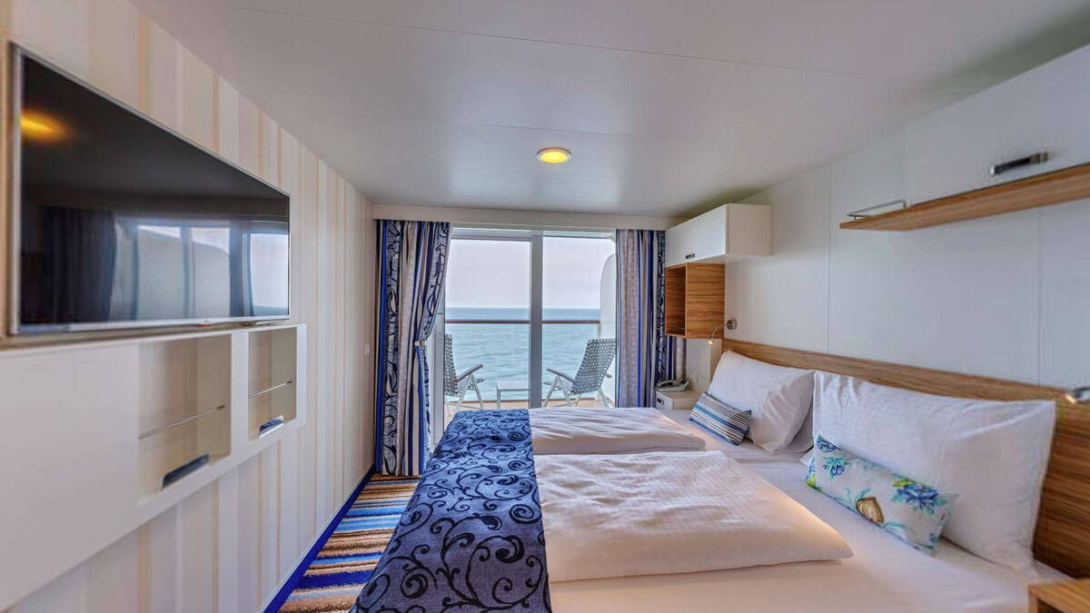Balkonkabine an Bord der Mein Schiff 6